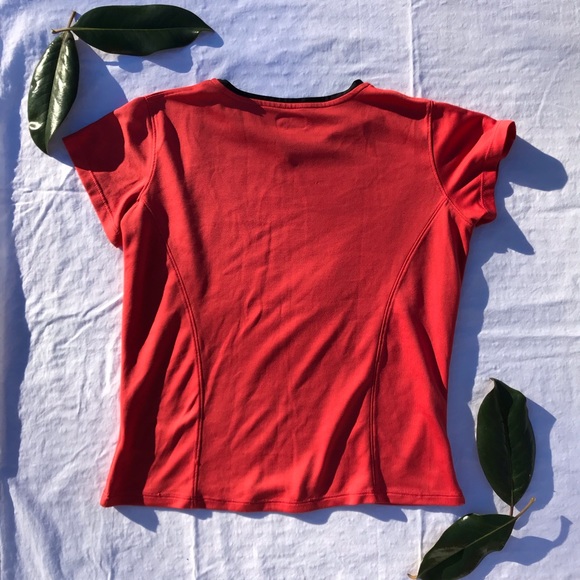 “Layers” Orange Small Workout Tee - Picture 2 of 3